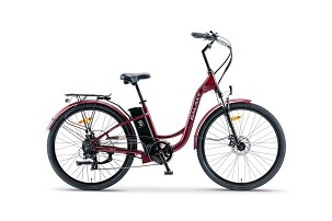 VALENCIA električni bicikl 28" (250W 36V/10.4Ah lithium) bordo MAT